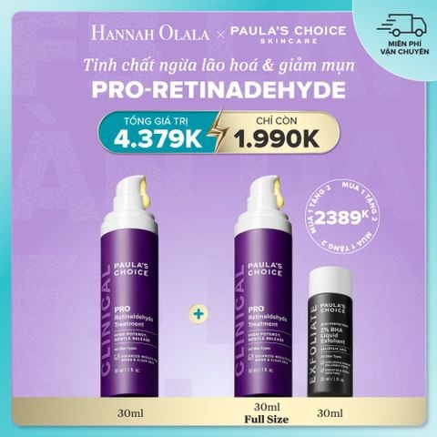  DEAL 7: TINH CHẤT RETINALDEHYDE NGĂN NGỪA CÁC DẤU HIỆU LÃO HÓA VÀ HỖ TRỢ GIẢM MỤN 30ML 