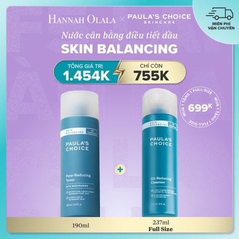  DEAL 8: NƯỚC CÂN BẰNG ĐỘ ẨM VÀ ĐIỀU CHỈNH LỖ CHÂN LÔNG 190ML 