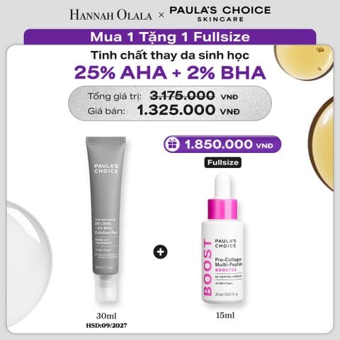  TINH CHẤT THAY DA SINH HỌC GIÚP DA SÁNG MỊN SKIN PERFECTING 25% AHA + 2% BHA EXFOLIANT PEEL 30ML - HSD: 09/2027 - DEAL 11 