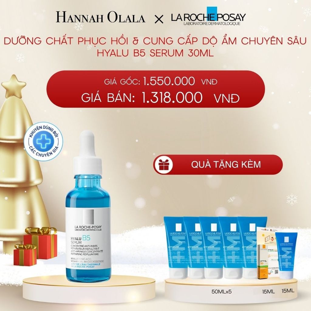  A964_DEAL 8: DƯỠNG CHẤT PHỤC HỒI & CUNG CẤP ĐỘ ẨM CHUYÊN SÂU HYALU B5 SERUM 30ML 