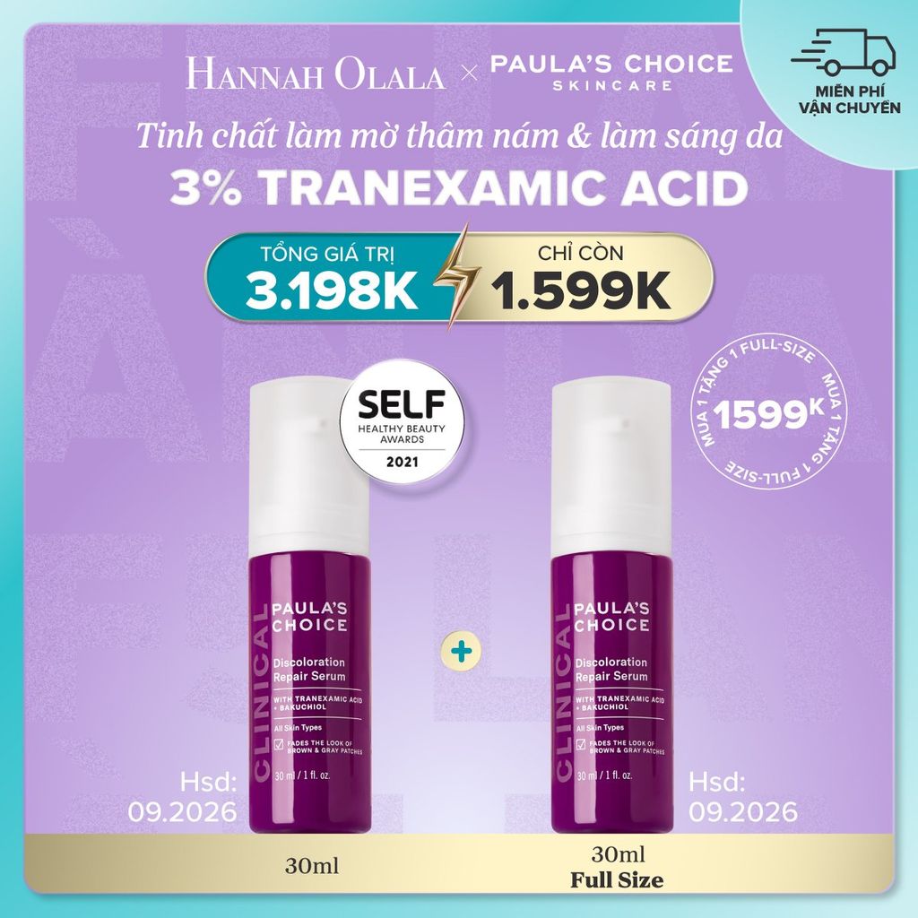  DEAL 9: TINH CHẤT LÀM MỜ THÂM NÁM CLINICAL DISCOLORATION REPAIR SERUM 30ML 