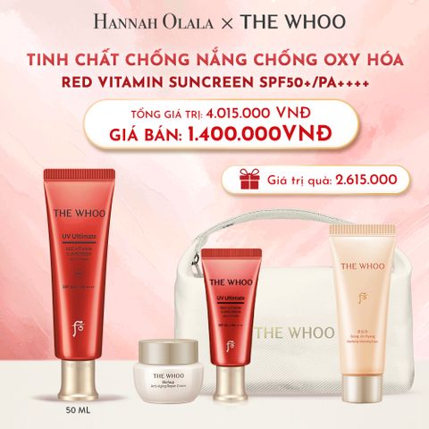  D40_DEAL09: NEW - TINH CHẤT CHỐNG NẮNG CHỐNG OXY HÓA THE WHOO RED VITAMIN SUNCREEN SPF50+/PA++++ 50ML 