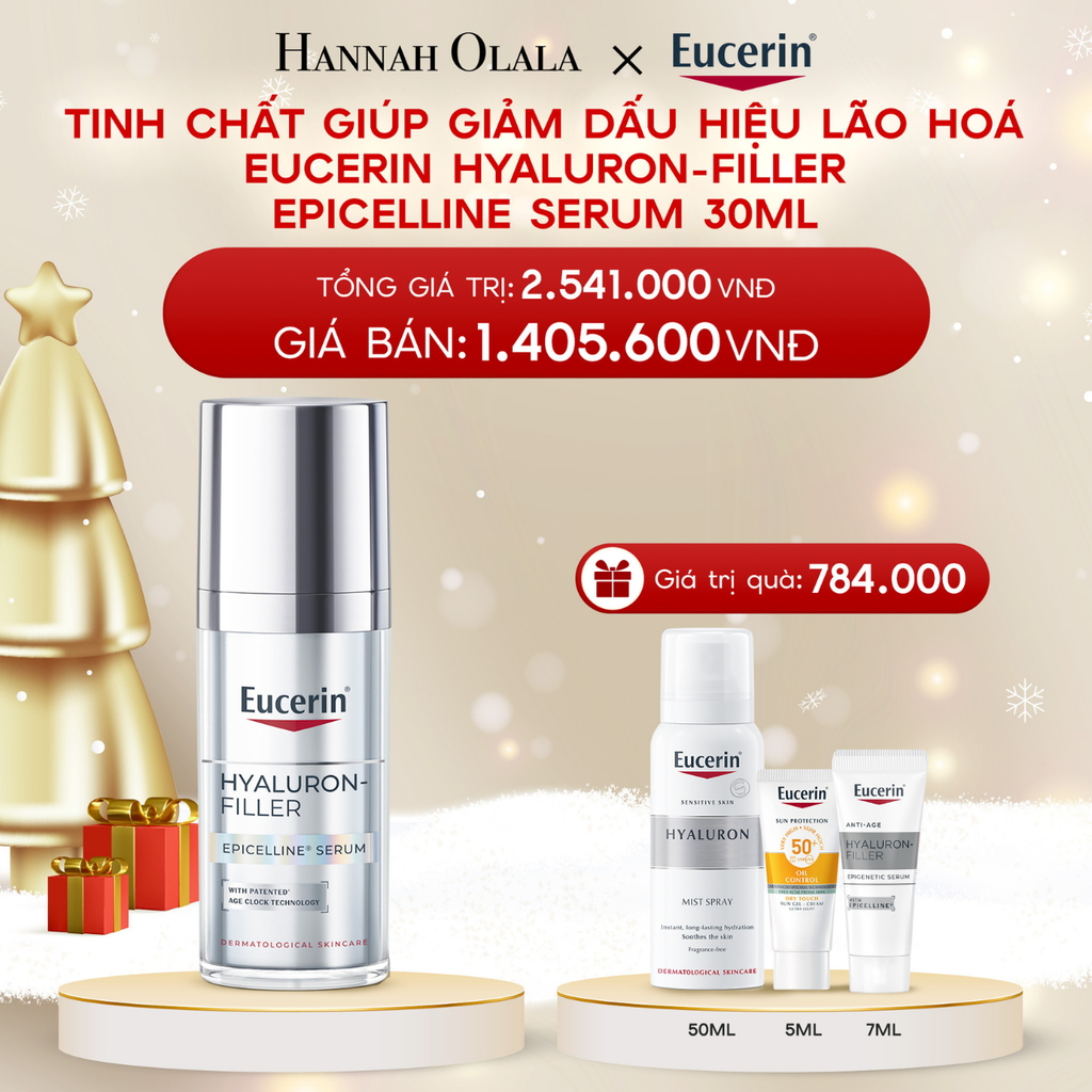  A933_DEAL 03: TINH CHẤT GIÚP GIẢM DẤU HIỆU LÃO HOÁ EUCERIN HYALURON-FILLER EPICELLINE SERUM 30ML 