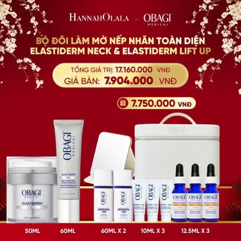  DEAL 3: BỘ ĐÔI KEM DƯỠNG LÀM MỜ NẾP NHĂN TOÀN DIỆN VÙNG MẶT VÀ CỔ ELASTIDERM LIFT UP & SCULPT 50ML VÀ ELASTIDERM NECK AND DÉCOLLETÉ 60ML 