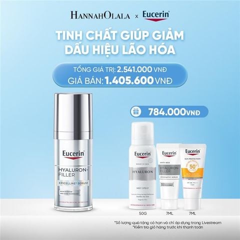  DEAL 03: TINH CHẤT GIÚP GIẢM DẤU HIỆU LÃO HOÁ EUCERIN HYALURON-FILLER EPICELLINE SERUM 30ML 