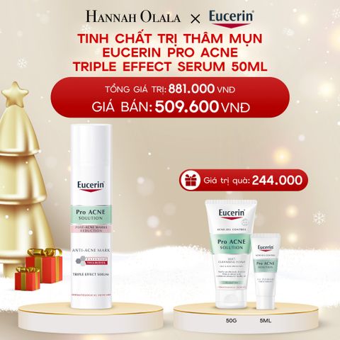  A934_DEAL 04: TINH CHẤT TRỊ THÂM MỤN EUCERIN PRO ACNE TRIPLE EFFECT SERUM 50ML 