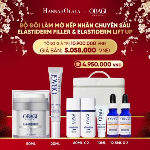  DEAL 4: BỘ ĐÔI KEM DƯỠNG LÀM MỜ NẾP NHĂN CHUYÊN SÂU OBAGI ELASTIDERM LIFT UP & SCULPT 50ML VÀ ELASTIDERM ADVANCED FILLER CONCENTRATE 20ML 