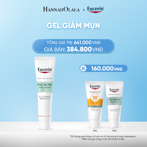  DEAL 05: TINH CHẤT CẢI THIỆN TÌNH TRẠNG MỤN NHỜN EUCERIN PRO ACNE A.I CLEARING TREATMENT 40ML 