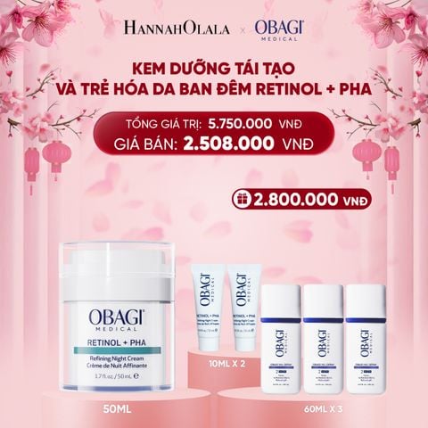  DEAL 6: KEM DƯỠNG TÁI TẠO VÀ TRẺ HÓA DA BAN ĐÊM RETINOL + PHA​ 50ML 