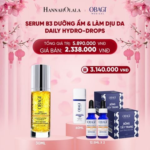  DEAL 8: SERUM B3 DƯỠNG ẨM VÀ LÀM DỊU DA DAILY HYDRO-DROPS 30ML ​ 