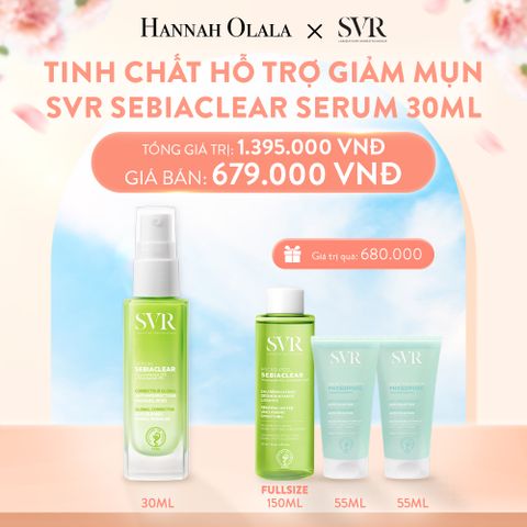  A818_DEAL 09: SẢN PHẨM CHĂM SÓC DA, HỖ TRỢ GIẢM MỤN MỜ THÂM SVR SEBIACLEAR SERUM 30ML 