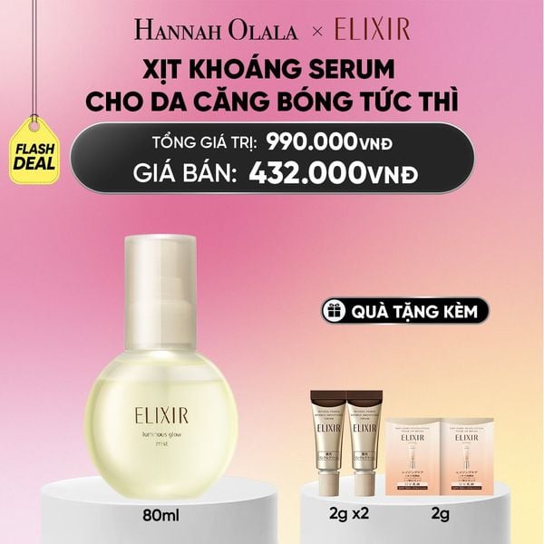  XỊT KHOÁNG DƯỠNG ẨM TỨC THÌ ELIXIR SUPERIEUR LUMINOUS GLOW MIST 80ML - DEAL 9_ A1655 