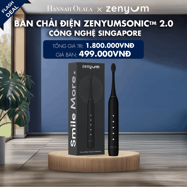  [FLASH DEAL] BÀN CHẢI ĐIỆN ZENYUM SONIC 2.0 - CÔNG NGHỆ SINGAPORE 