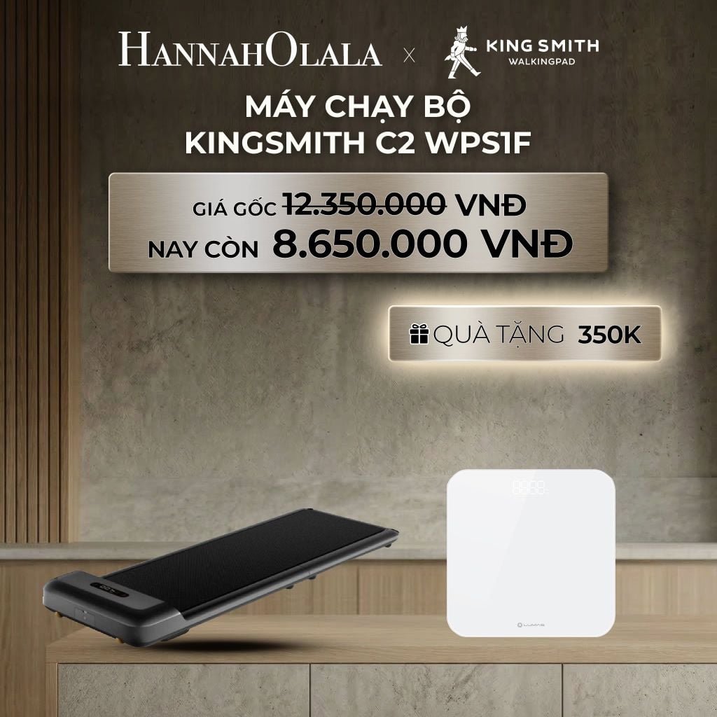  DEAL 1: MÁY CHẠY BỘ KINGSMITH C2 WPS1F 