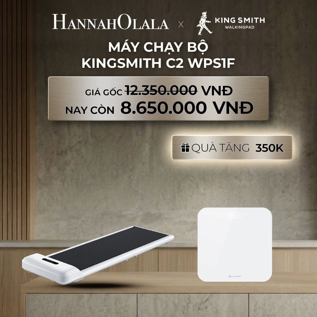  DEAL 1: MÁY CHẠY BỘ KINGSMITH C2 WPS1F 