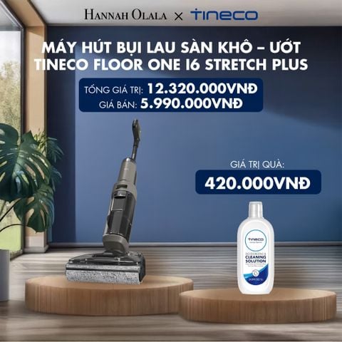  MÁY HÚT BỤI LAU SÀN KHÔ – ƯỚT TINECO FLOOR ONE I6 STRETCH PLUS - DEAL 1 