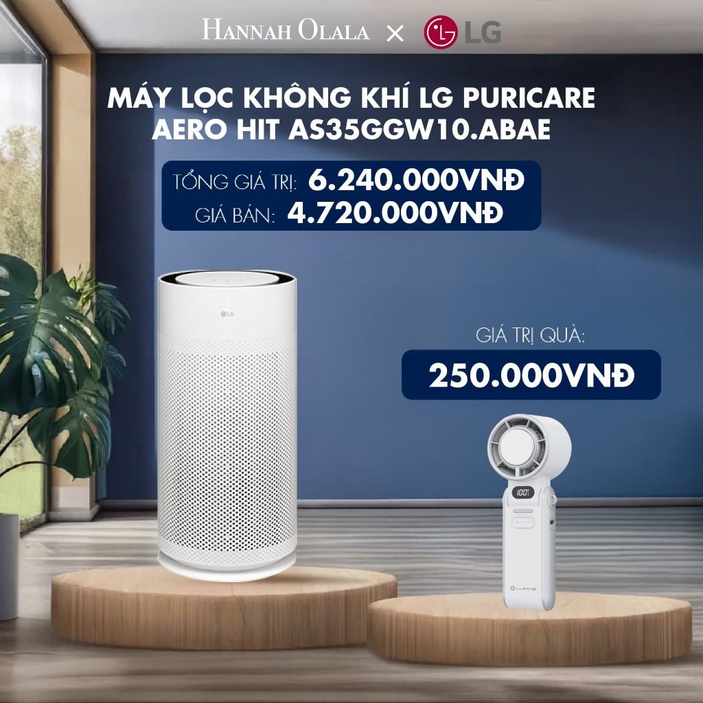  MÁY LỌC KHÔNG KHÍ LG PURICARE AERO HIT AS35GGW10.ABAE - DEAL 1 