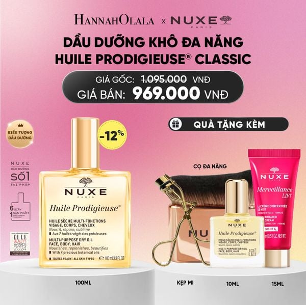  DEAL 1: DẦU DƯỠNG KHÔ ĐA NĂNG NUXE HUILE PRODIGIEUSE® 100ML (CHỌN HƯƠNG)_A888 