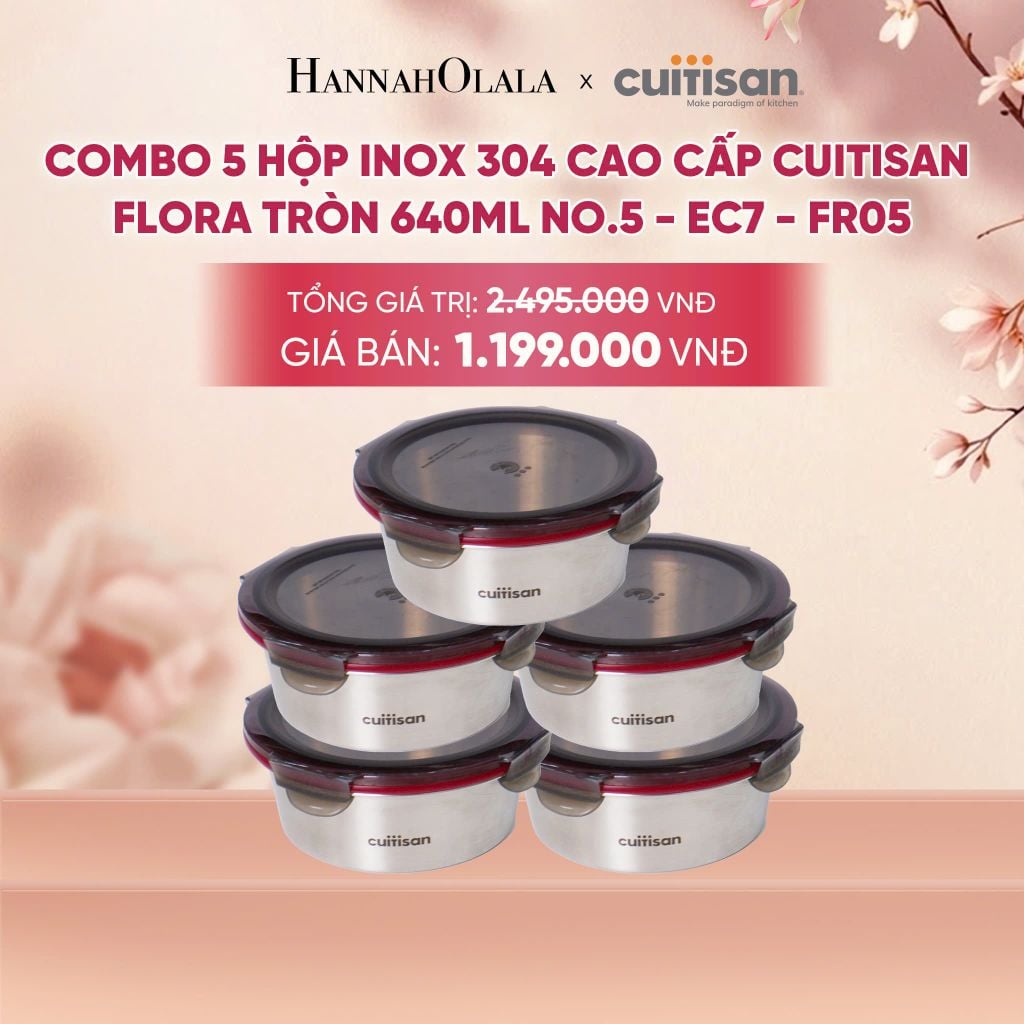  HỘP INOX 304 CAO CẤP CUITISAN FLORA - DEAL 1 - A1483 