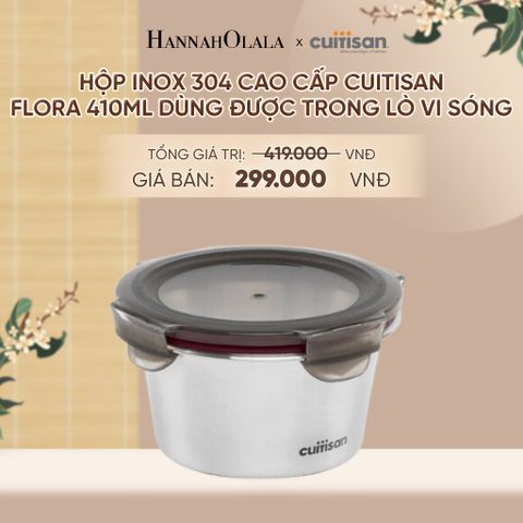  HỘP INOX 304 CAO CẤP CUITISAN FLORA DÙNG ĐƯỢC TRONG LÒ VI SÓNG - DEAL 1 - A1936 
