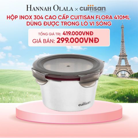  HỘP INOX 304 CAO CẤP CUITISAN FLORA DÙNG ĐƯỢC TRONG LÒ VI SÓNG - DEAL 1 - B40 