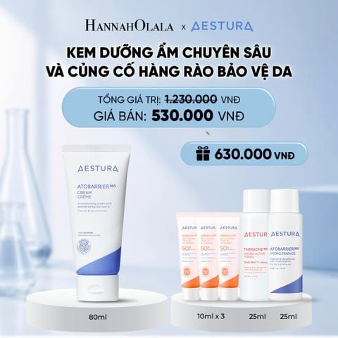 KEM DƯỠNG ẨM PHỤC HỒI VÀ CỦNG CỐ HÀNG RÀO BẢO VỆ DA AESTURA ATOBARRIER365 CREAM 80ML 
