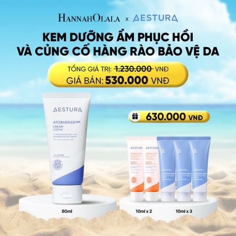  A1847_DEAL 1: KEM DƯỠNG ẨM PHỤC HỒI VÀ CỦNG CỐ HÀNG RÀO BẢO VỆ DA AESTURA ATOBARRIER365 CREAM 80ML 