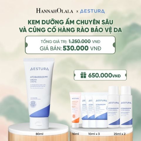  KEM DƯỠNG ẨM PHỤC HỒI VÀ CỦNG CỐ HÀNG RÀO BẢO VỆ DA AESTURA ATOBARRIER365 CREAM 80ML - A2180 