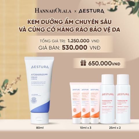  KEM DƯỠNG ẨM PHỤC HỒI VÀ CỦNG CỐ HÀNG RÀO BẢO VỆ DA AESTURA ATOBARRIER365 CREAM 80ML - A492 