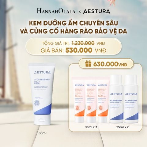  KEM DƯỠNG ẨM PHỤC HỒI VÀ CỦNG CỐ HÀNG RÀO BẢO VỆ DA AESTURA ATOBARRIER365 CREAM 80ML - A1647 