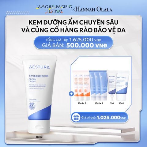  DEAL 1: SET GIỚI HẠN - KEM DƯỠNG ẨM CHUYÊN SÂU VÀ CỦNG CỐ HÀNG RÀO BẢO VỆ DA AESTURA ATOBARRIER365 CREAM 80ML 