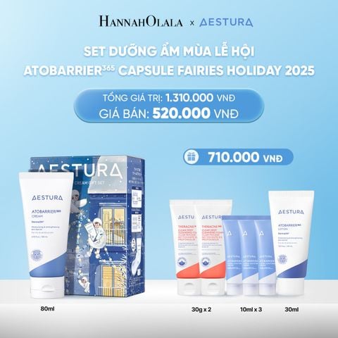  DEAL 1: SET DƯỠNG ẨM MÙA LỄ HỘI ATOBARRIER365 CAPSULE FAIRIES HOLIDAY 2025 