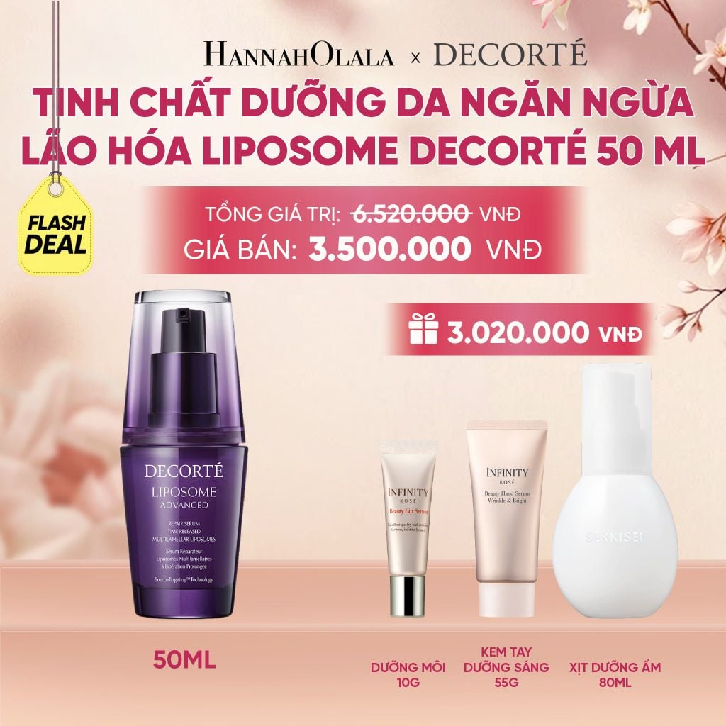  [FLASH DEAL 1]: TINH CHẤT DƯỠNG DA NGĂN NGỪA LÃO HÓA LIPOSOME DECORTÉ 50 ML - A645 