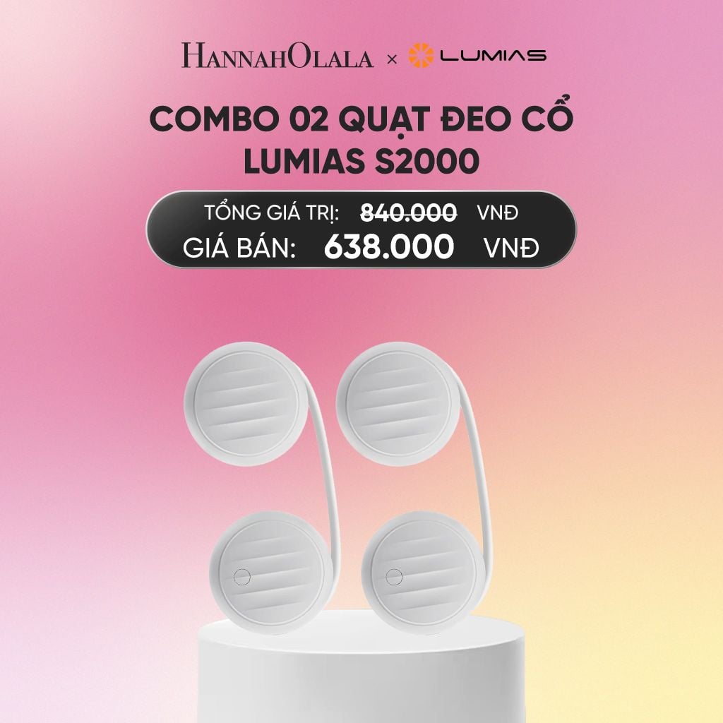  DEAL 10: COMBO 02 QUẠT ĐEO CỔ LUMIAS S2000_A1191 