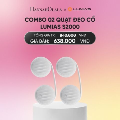  DEAL 10: COMBO 02 QUẠT ĐEO CỔ LUMIAS S2000_A1191 