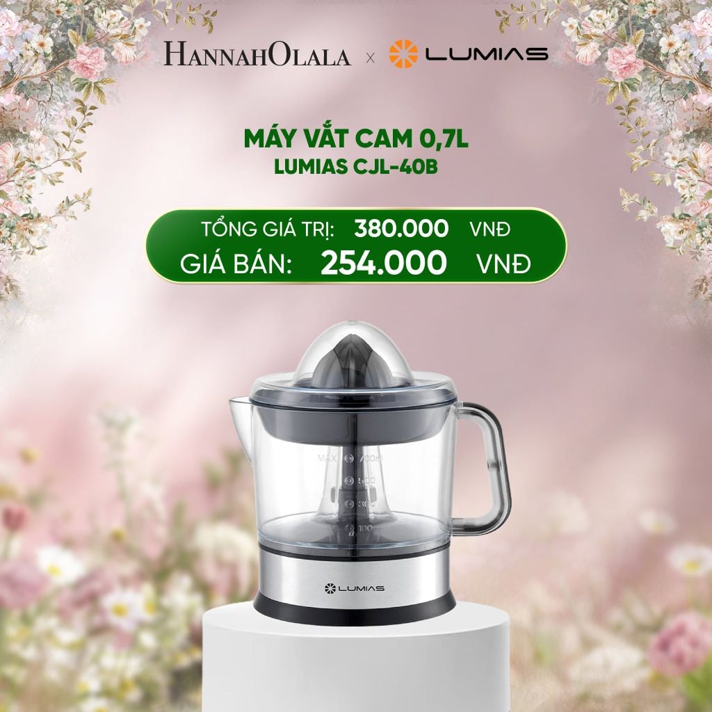  DEAL 10: MÁY VẮT CAM 0,7L LUMIAS CJL-40B 