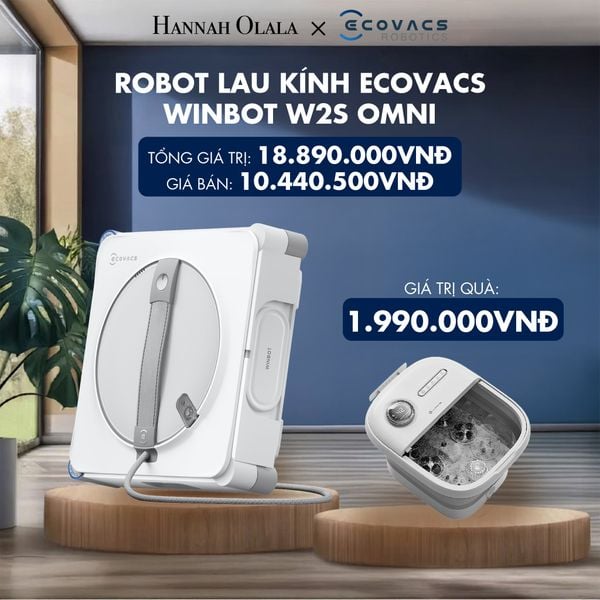 ROBOT LAU KÍNH ECOVACS WINBOT W2S OMNI - DEAL 10 - H90 