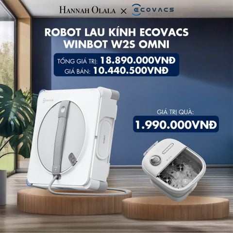  ROBOT LAU KÍNH ECOVACS WINBOT W2S OMNI - DEAL 10 