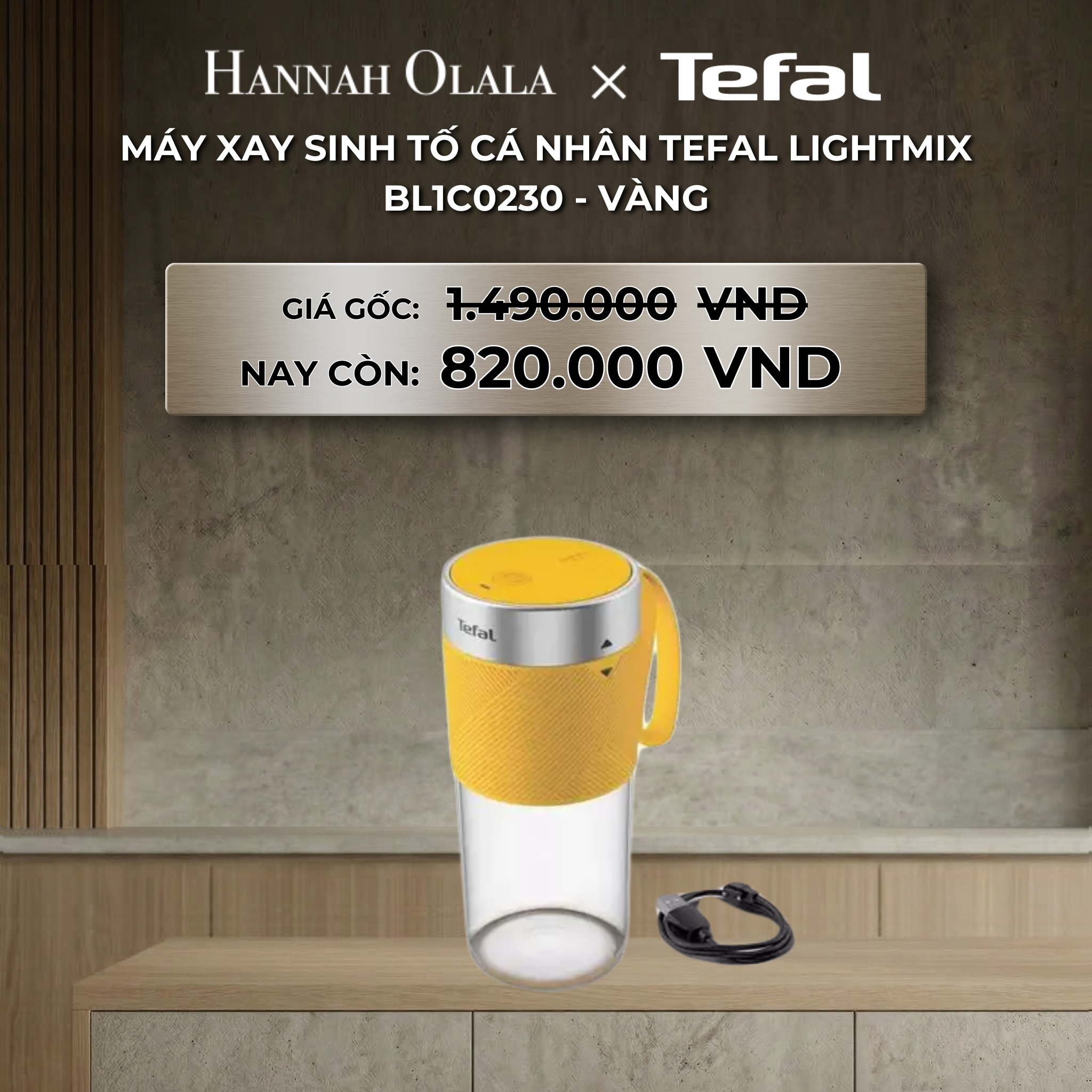 B65_deal 10: máy xay sinh tố cá nhân tefal lightmix