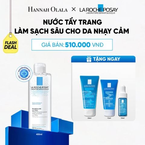  FD NƯỚC TẨY TRANG LÀM SẠCH SÂU CHO DA NHẠY CẢM LA ROCHE-POSAY MICELLAR WATER SENSITIVE SKIN 400ML - B58 