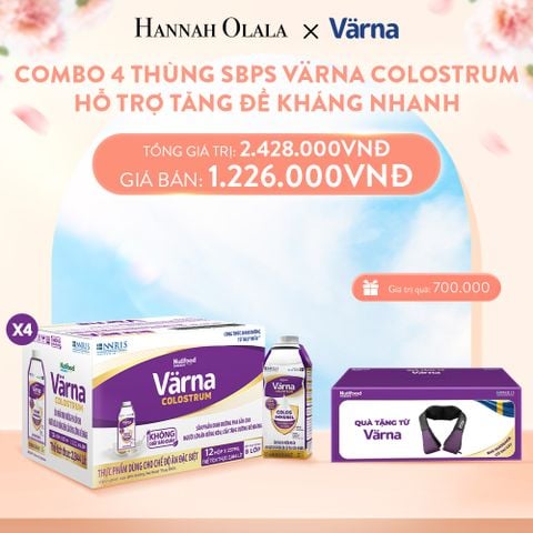  A894_DEAL 10: COMBO 4 THÙNG SỮA BỘT PHA SẴN VARNA COLOSTRUM HỘP GIẤY (48 HỘP X 237ML) 