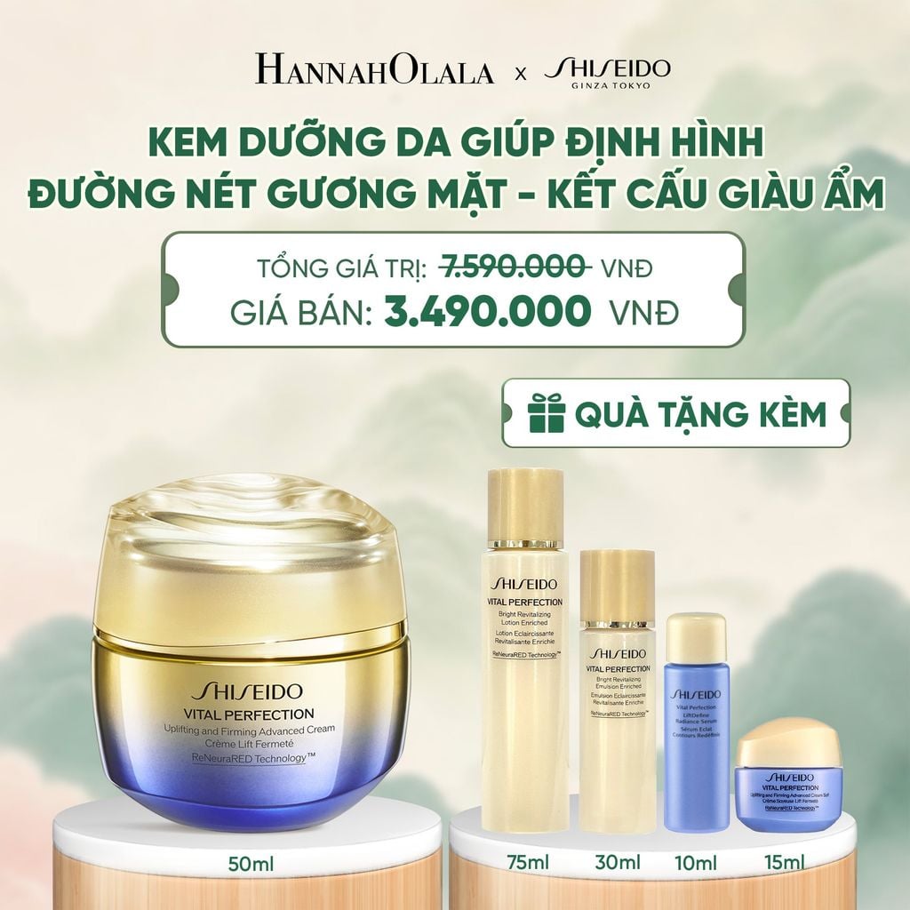  KEM DƯỠNG DA SHISEIDO VITAL PERFECTION UPLIFTING AND FIRMING ADVANCED CREAM 50ML - DEAL 10 - A1961 