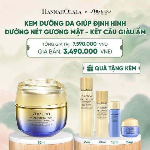  KEM DƯỠNG DA SHISEIDO VITAL PERFECTION UPLIFTING AND FIRMING ADVANCED CREAM 50ML - DEAL 10 - A1961 