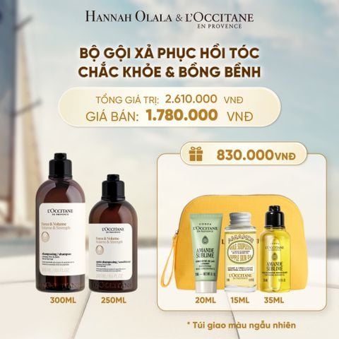  SET GỘI XẢ LOCCITANE DƯỠNG TÓC BỒNG BỀNH - A2198 