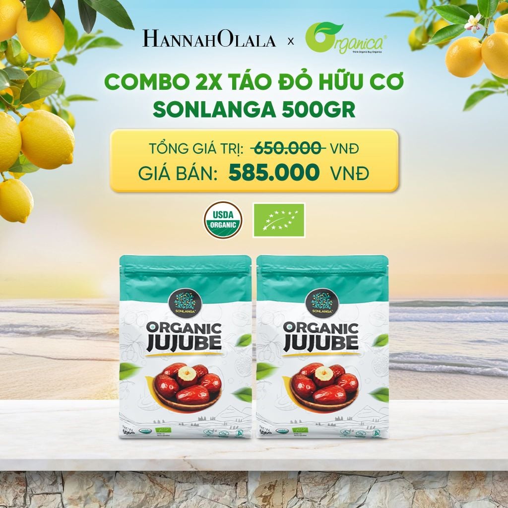  COMBO TÁO ĐỎ KỶ TỬ HỮU CƠ - DEAL 10 