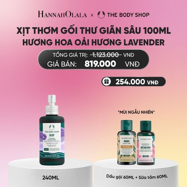 XỊT THƠM GỐI HƯƠNG HOA OẢI HƯƠNG LAVENDER SLEEP CALMING PILLOW MIST 100ML 