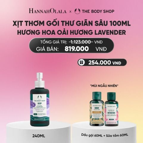  XỊT THƠM GỐI HƯƠNG HOA OẢI HƯƠNG LAVENDER SLEEP CALMING PILLOW MIST 100ML 