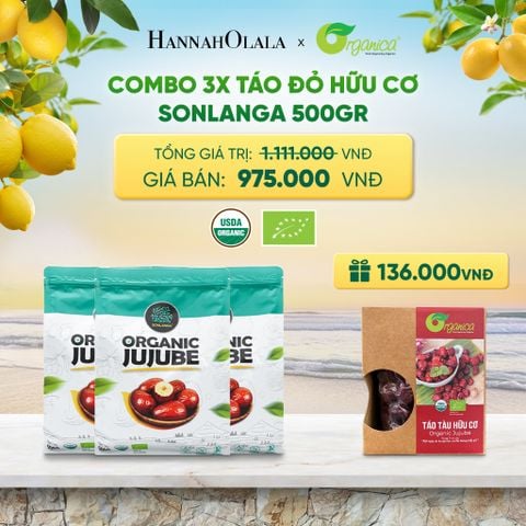  COMBO TÁO ĐỎ KỶ TỬ HỮU CƠ - DEAL 10 