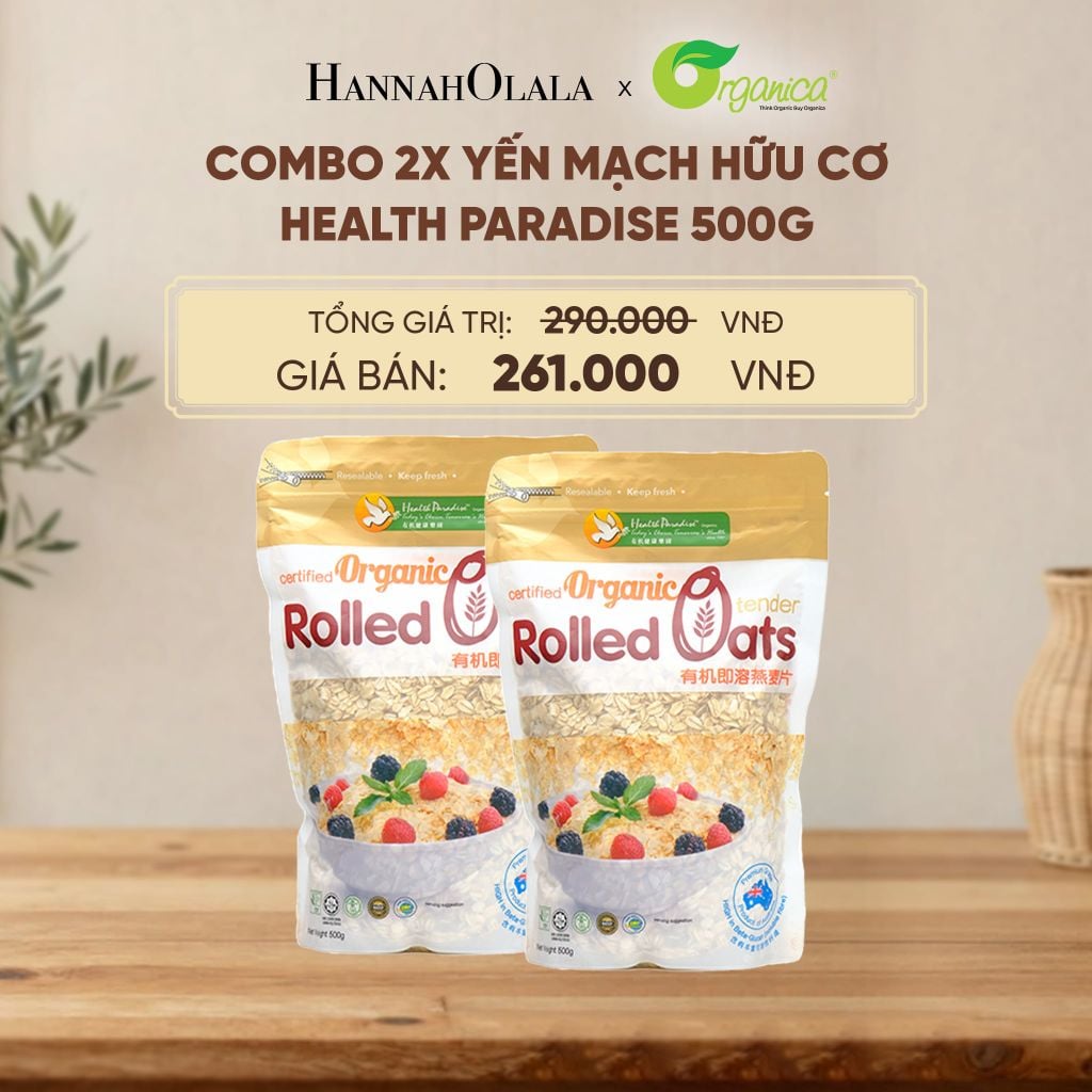  YẾN MẠCH HỮU CƠ HEALTH PARADISE 500G - D264 