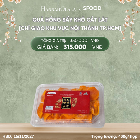  DEAL 10: QUẢ HỒNG SẤY KHÔ CẮT LÁT [CHỈ GIAO KHU VỰC TP.HCM] 